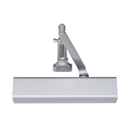 Norton Door Controls 8501H689 Adjustable Hold Open Surface Mount Door Closer with Full Cover and Sex Nuts Aluminum 8501H689